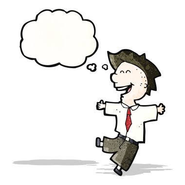 mutlu okullu çocuk çizgi film