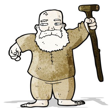 karikatür İncille tarzı babası adam