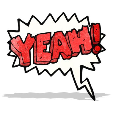 Evet karikatür shout