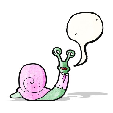 karikatür salyangoz