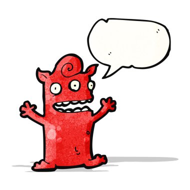 küçük canavar cartoon