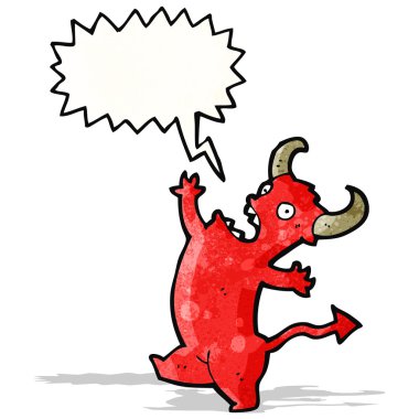 Şeytan çizgi roman bağırarak