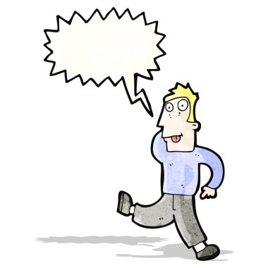 çizgi film çılgın dans eden adam