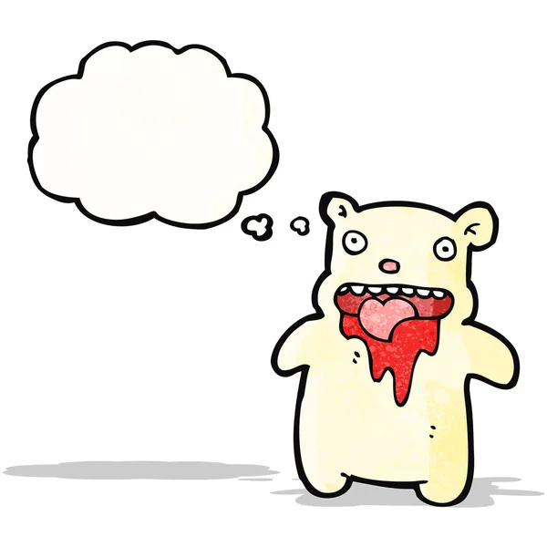 Cartoon bruto polar bear — Stockvector