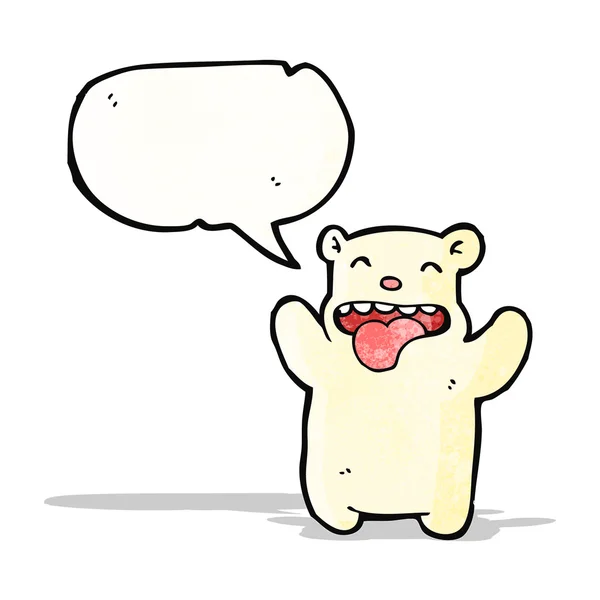 卡通北极熊 — 图库矢量图片