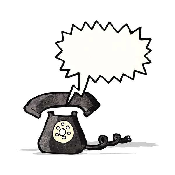 Téléphone sonnerie dessin animé — Image vectorielle