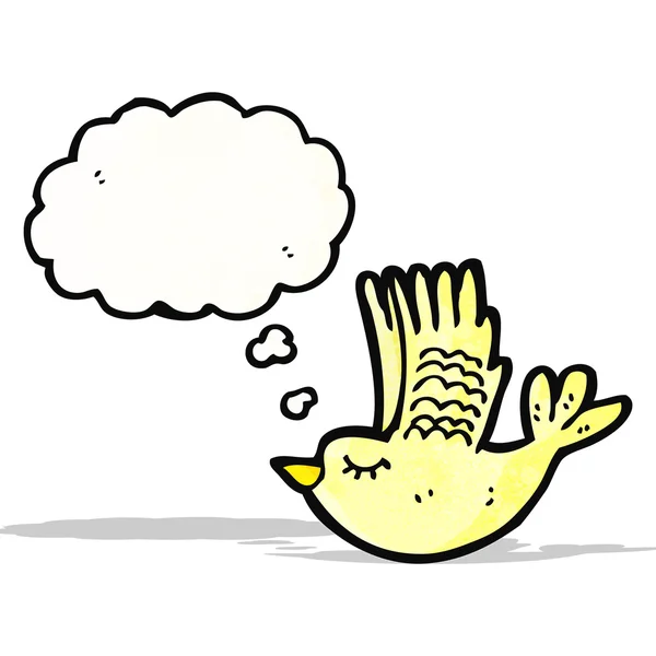 Dessin animé swooping oiseau — Image vectorielle
