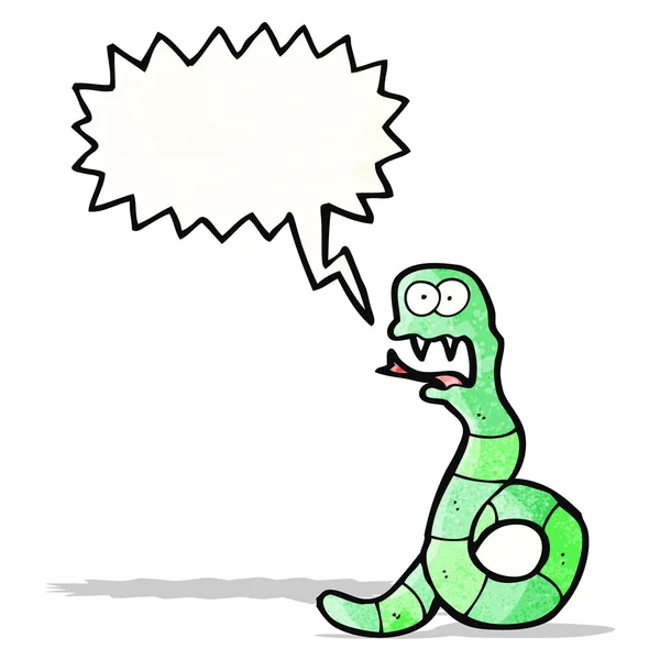 Hissing snake cartoon — Stock Vector