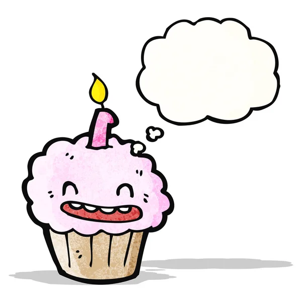 Cupcake de bande dessinée — Image vectorielle