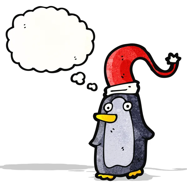 漫画のクリスマス ・ ペンギン — ストックベクタ