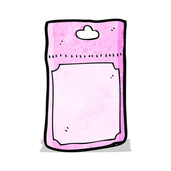 Emballage plastique dessin animé — Image vectorielle