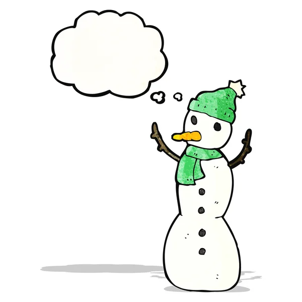 Cartoon snowman — Stock Vector