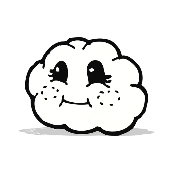 Cloud kreslená postavička — Stockový vektor
