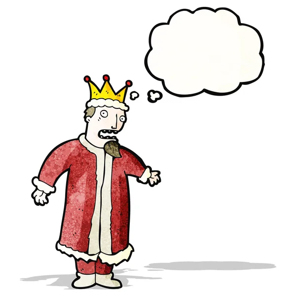 Karikatür Kral — Stok Vektör