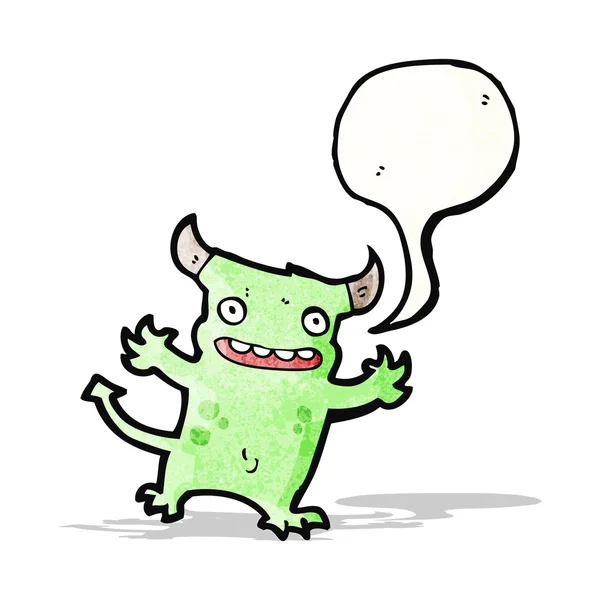 Cartoon lilla monster — Stock vektor
