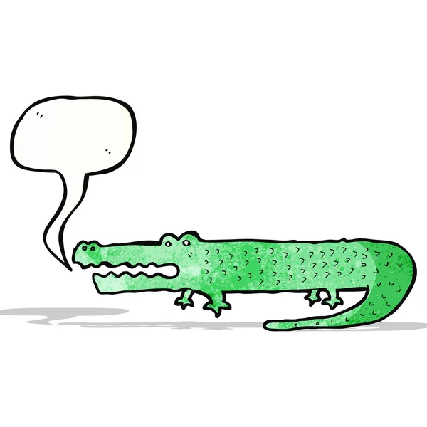 Crocodilo dos desenhos animados — Vetor de Stock