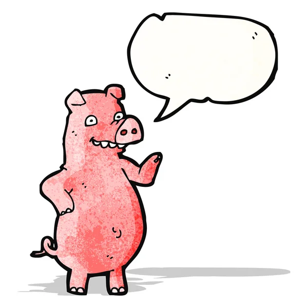 Cochon de bande dessinée — Image vectorielle