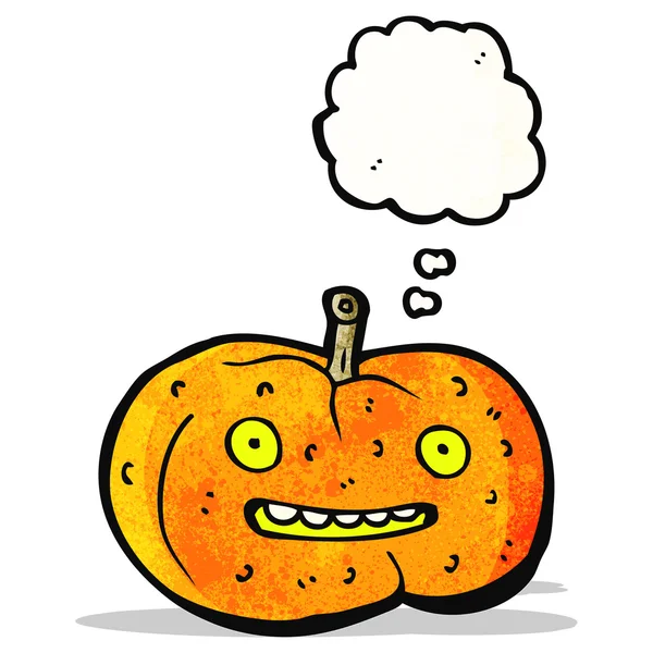 Calabaza de Halloween de dibujos animados — Vector de stock