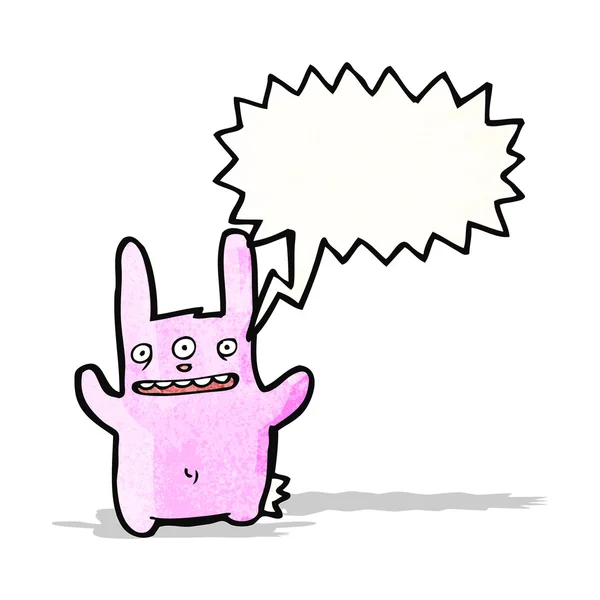 Mutante coniglio cartone animato — Vettoriale Stock