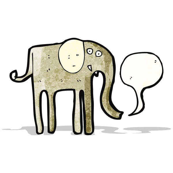 Tecknad elefant — Stock vektor