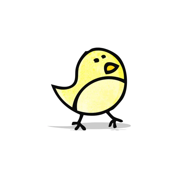 Cartoon little bird doodle — Stock Vector