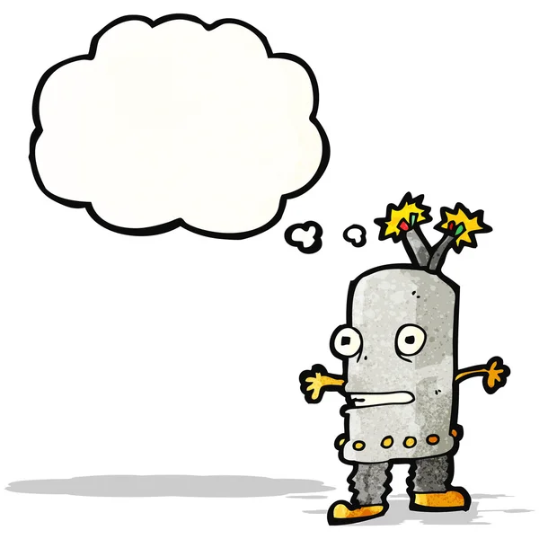 Küçük robot cartoon — Stok Vektör