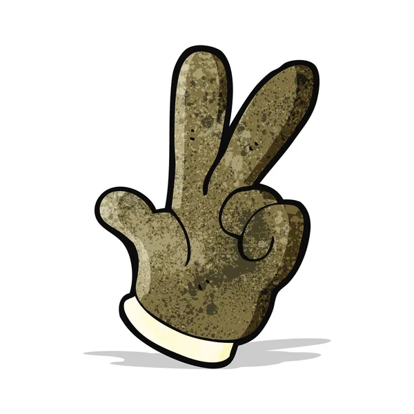Tellen vingers cartoon symbool — Stockvector