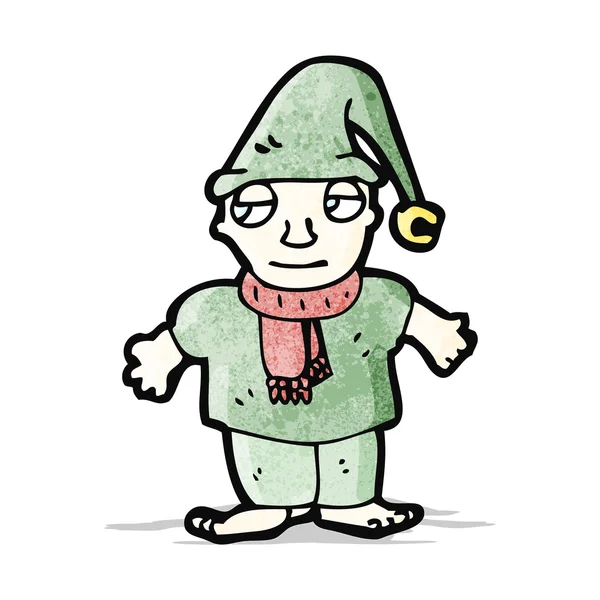 Cartoon little elf — Stock Vector