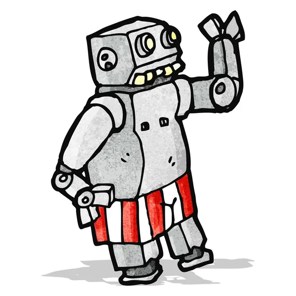 Robot de dibujos animados — Vector de stock