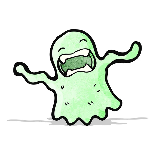 Brutto slemmiga ghost cartoon — Stock vektor