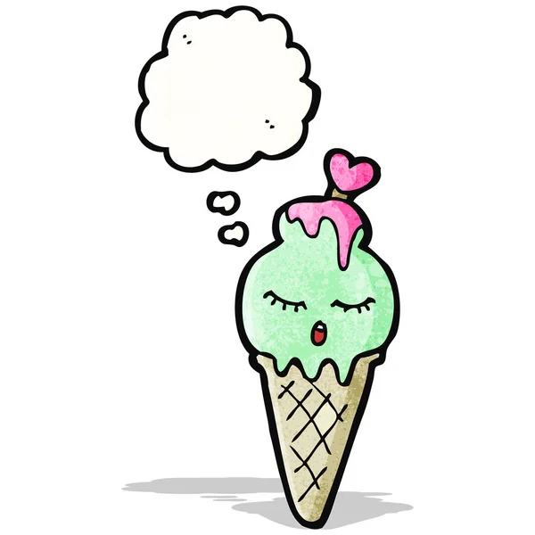 Cartoon glace cône — Image vectorielle