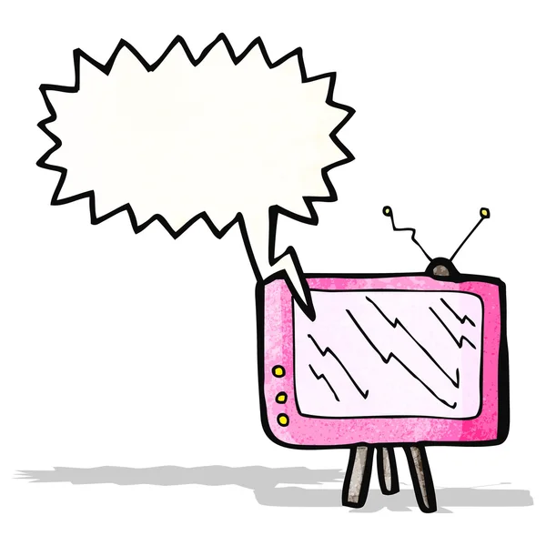 Kreslený mluvit televize — Stockový vektor