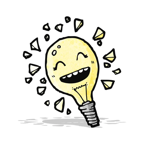Cartoon light bulb — Stock Vector