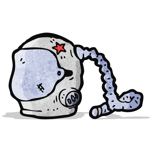 漫画宇宙飛行士のヘルメット — ストックベクタ