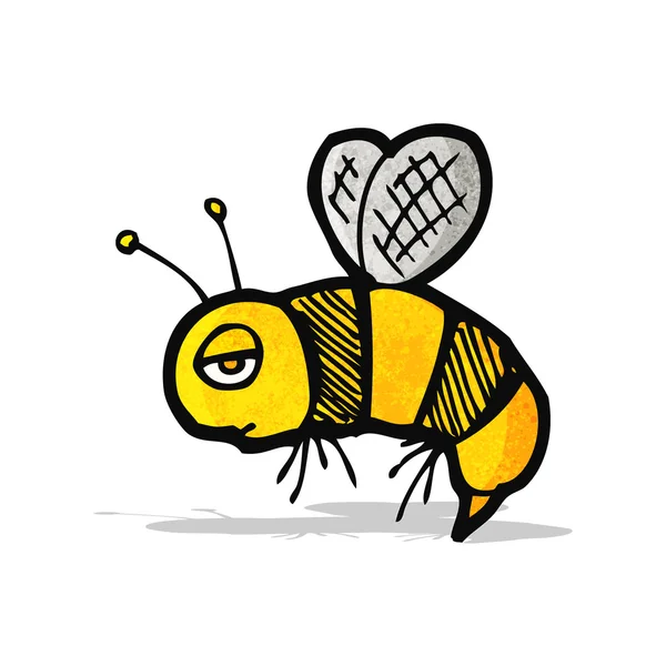 Bee tecknade doodle — Stock vektor