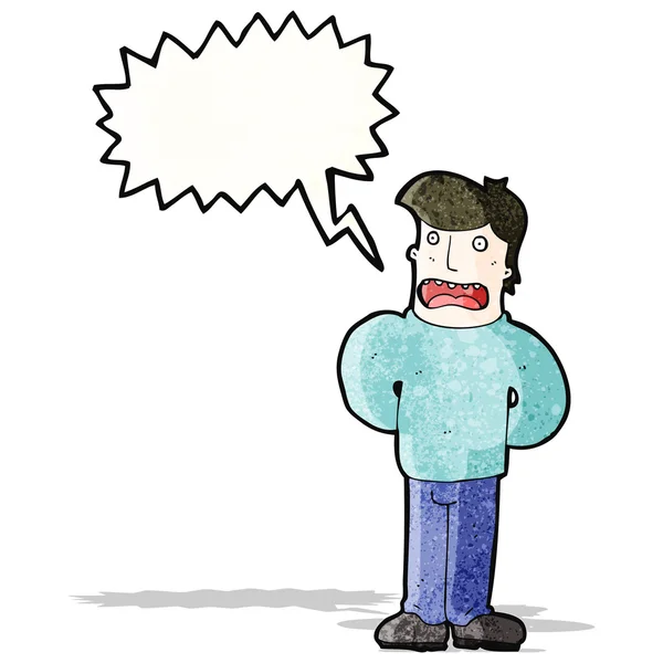 Karikatur gestresster Mann — Stockvektor