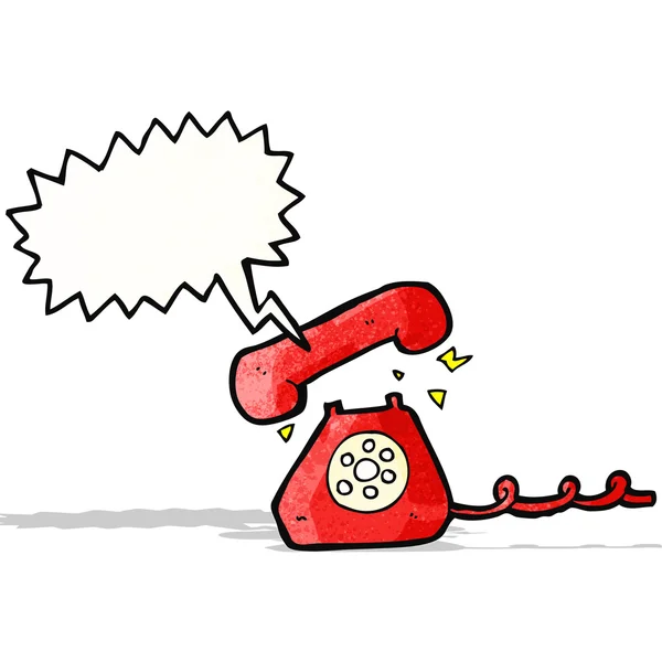 Téléphone sonnerie dessin animé — Image vectorielle