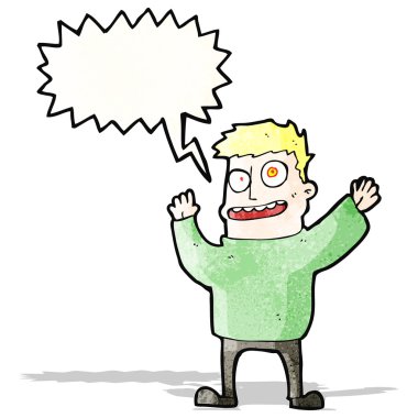 bağırarak deli adam çizgi film