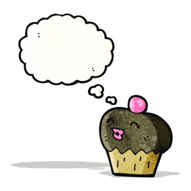 Çikolatalı muffin karikatür