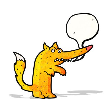 karikatür fox ile konuşma balonu