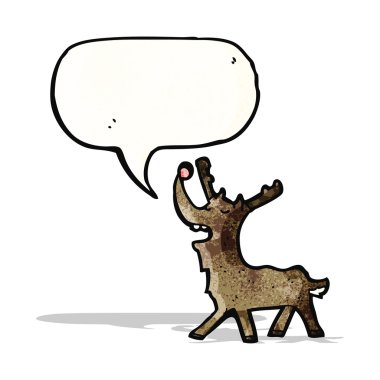 Ren geyiği konuşuyor karikatür