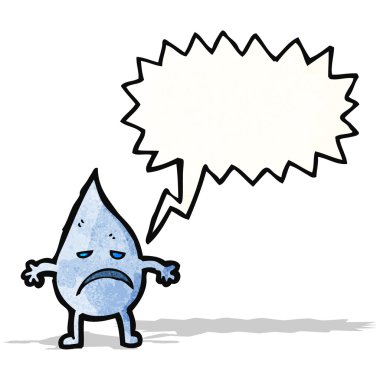 yağmur damla çizgi film karakteri