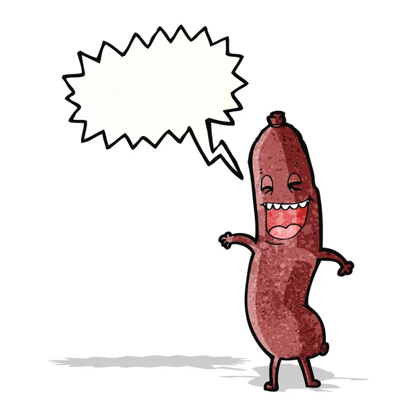 Saucisse de bande dessinée — Image vectorielle