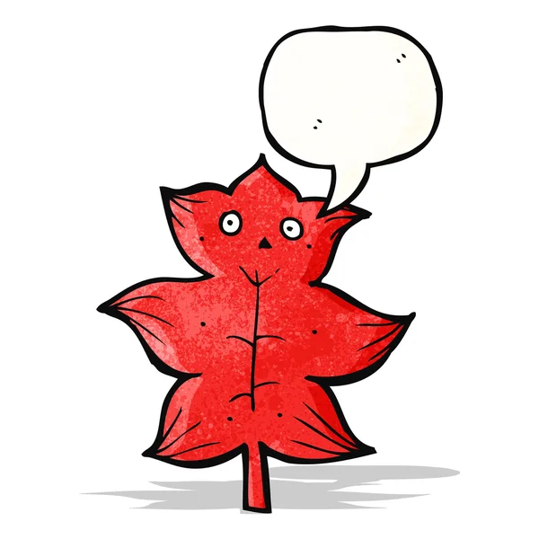 Leaf cartoon character — Stock Vector