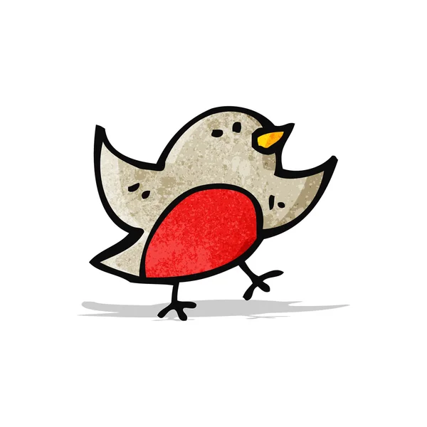 Cartoon robin symbol — Stock Vector