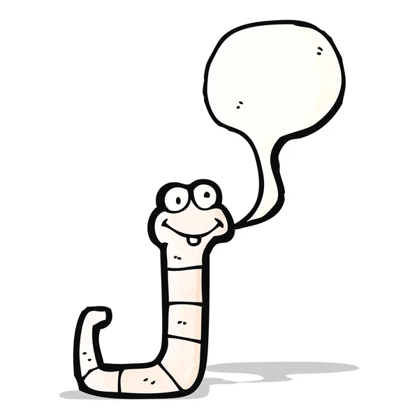 Kreslené červ — Stockový vektor