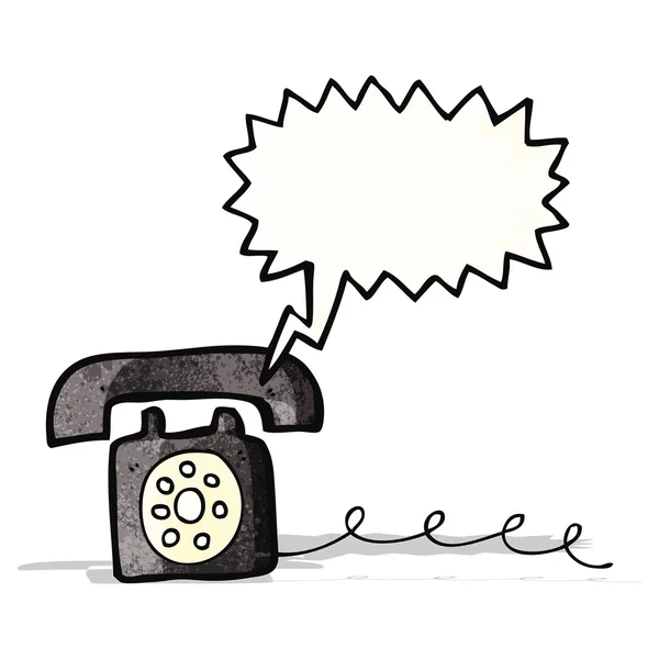 Cartoon ringing telephone — Stock Vector