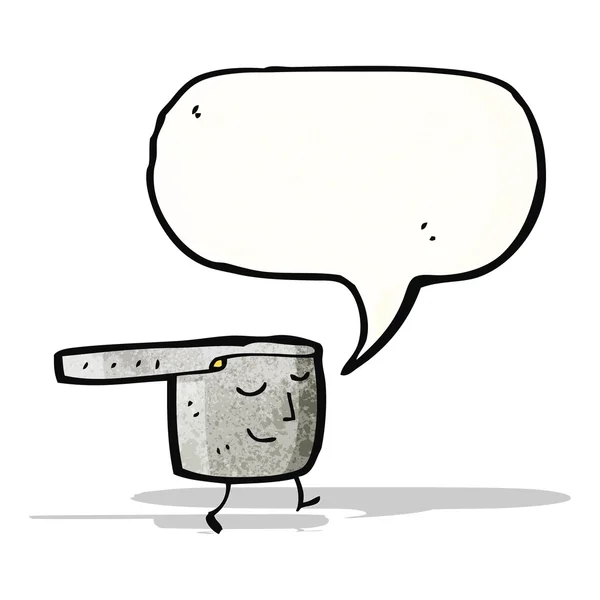 Cuisine pan personnage de dessin animé — Image vectorielle