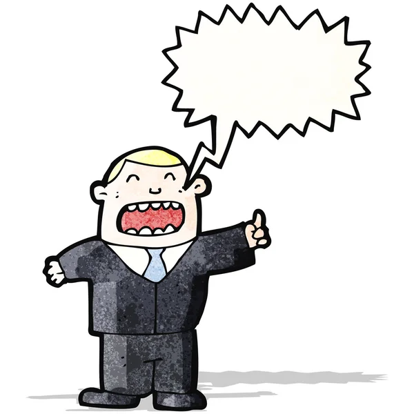 Shouting boss cartoon — Stock Vector