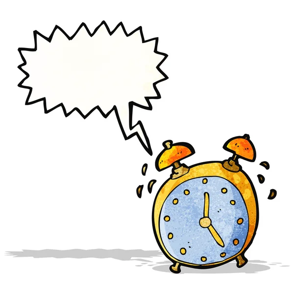 Reloj despertador de dibujos animados — Vector de stock